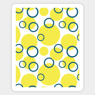 Yellow Circle Seamless Pattern 048#002 Sticker